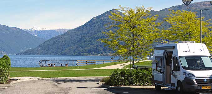 Bild zeigt Camping am Lago Maggiore